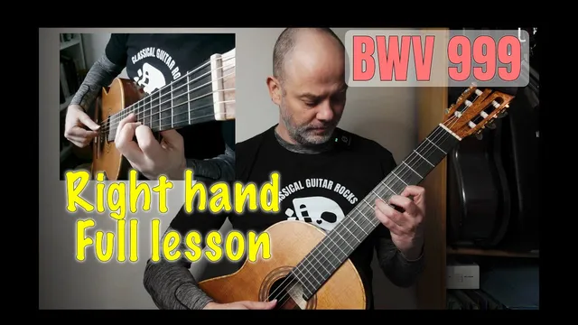 Thumbnail for Bach BWV 999 Prelude Guitar | Right-hand (Full Guitar Lesson)