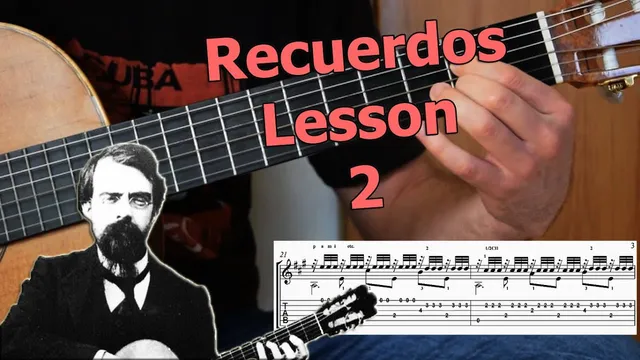 Thumbnail for Tarrega Recuerdos de la Alhambra guitar - how to part 2